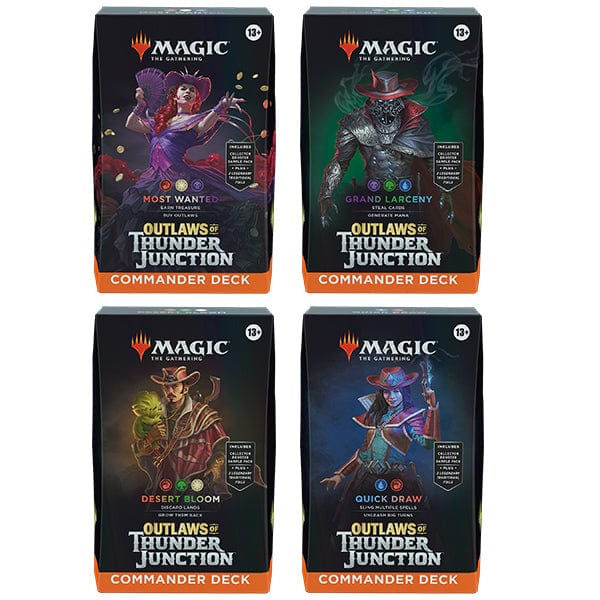Magic the Gathering: Outlaws of Thunder Junction Commander Decks