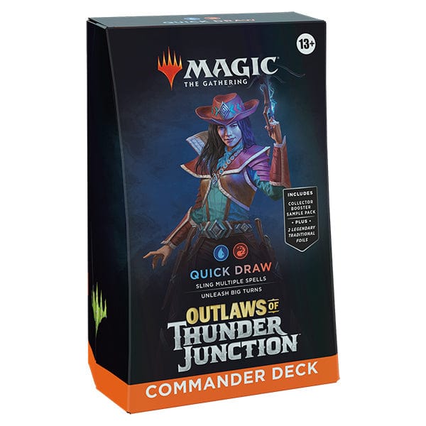 Wizards of the Coast Trading Card Games > Magic The Gathering Quick Draw Magic the Gathering: Outlaws of Thunder Junction Commander Decks 195166252483 WOCD3263