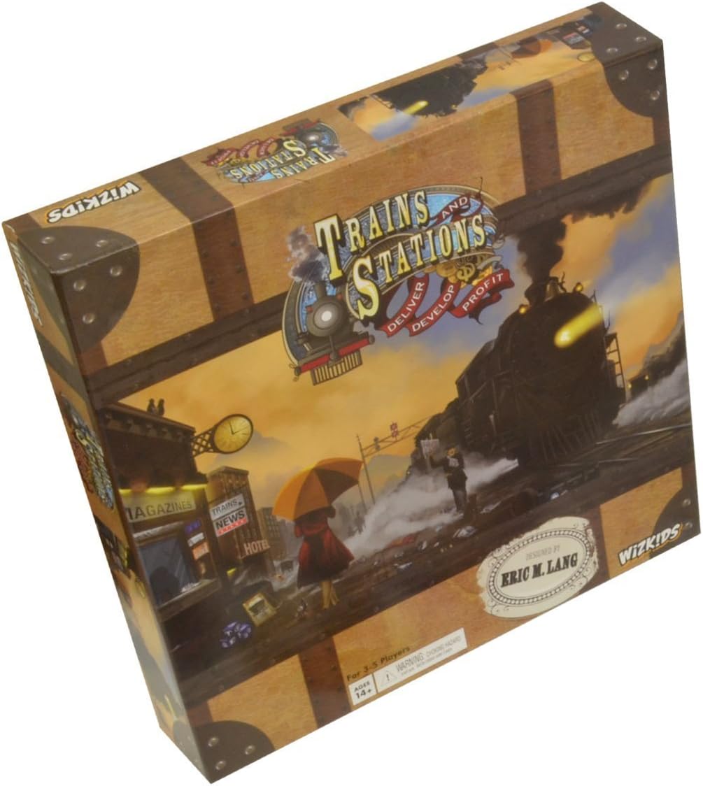 WizKids (Neca) Board Games WizKids Trains & Stations Strategy Game 634482711613 WZK71161