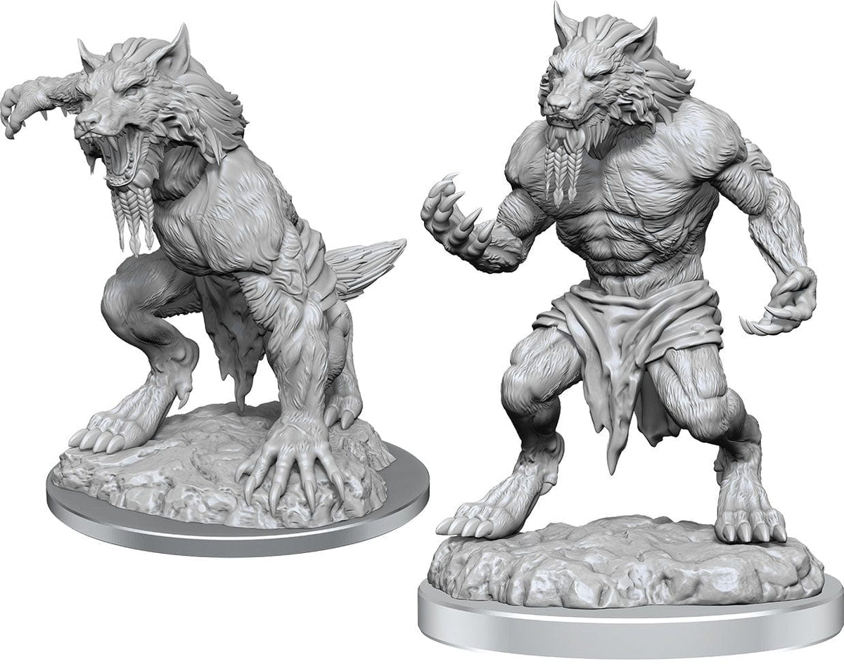 WizKids (Neca) Miniatures > WizKids Critical Role Unpainted Miniatures: W03 Fey Werewolves 634482905579 WZK 90557