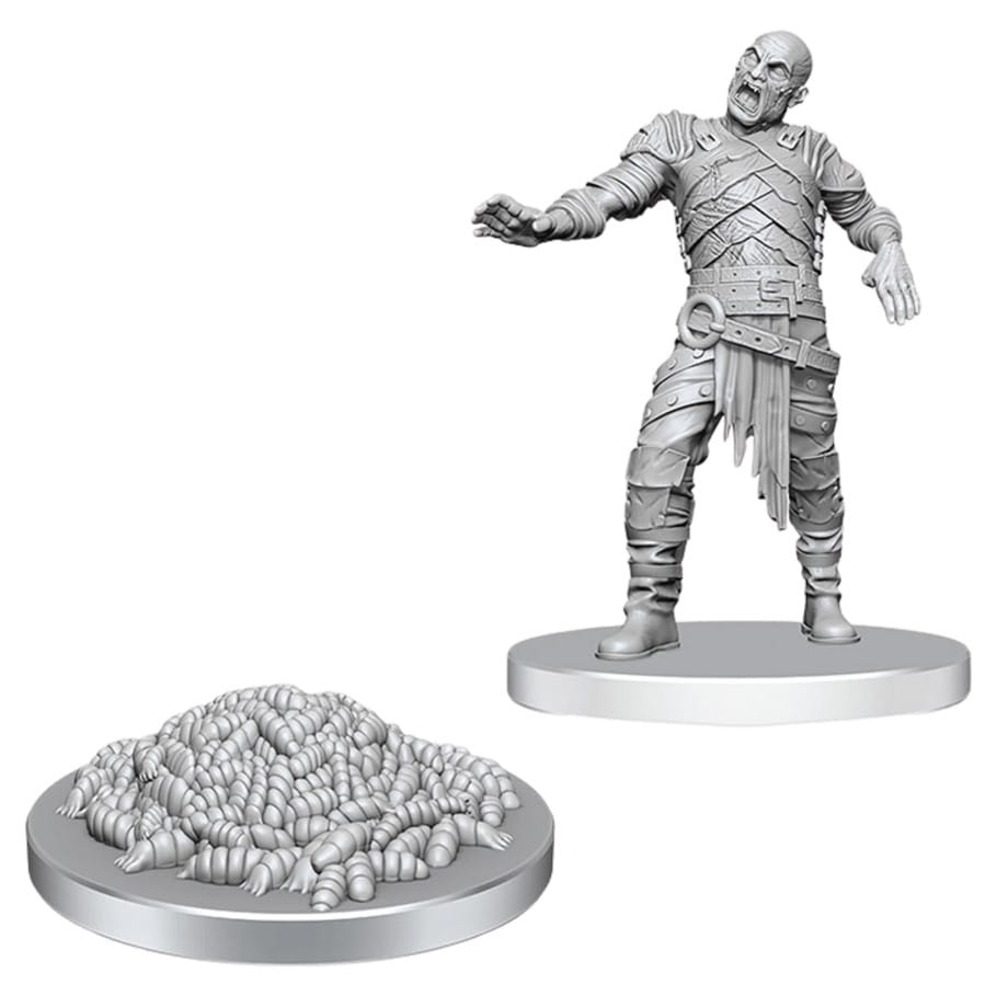 WizKids (Neca) Miniatures > WizKids D&D Nolzur's Marvelous Miniatures: Swarm of Rot Grubs & Rot Grub Victim 634482908556 WZK90855
