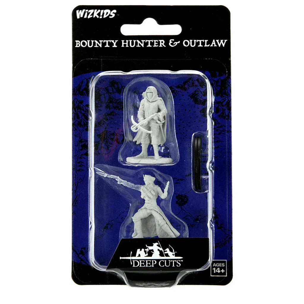WizKids (Neca) Miniatures > WizKids Deep Cuts: Unpainted - Bounty Hunter & Outlaw (Human) 634482903391 WZK 90339