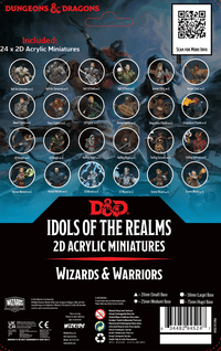 WizKids (Neca) Miniatures > WizKids Dungeons & Dragons: Idols of the Realms 2D Set - Wizards & Warriors 634482945247 WZK 94524