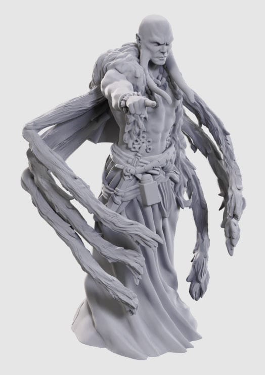 WizKids (Neca) Miniatures > WizKids Dungeons & Dragons: Nolzur's Marvelous Unpainted Miniatures - W24 Kraken Priest 634482907047 WZK 90704