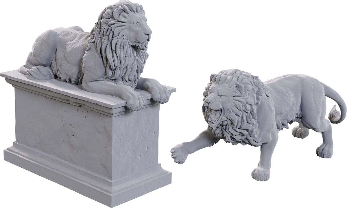 WizKids (Neca) Miniatures > WizKids Dungeons & Dragons: Nolzur's Marvelous Unpainted Miniatures - W24 Stone Lion 634482907474 WZK 90747