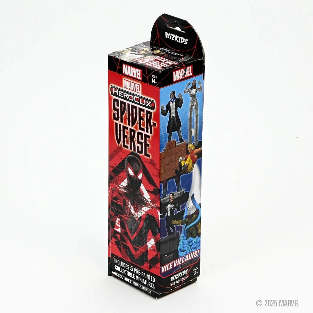 heroclix booster box HeroClix: Secret Wars Pack Lucky players will even have the chance to add heroes and villains wielding the Infinity Gauntlet or The Darkhold to their collection! HeroClix: Marvel Spider-Verse Booster Brick