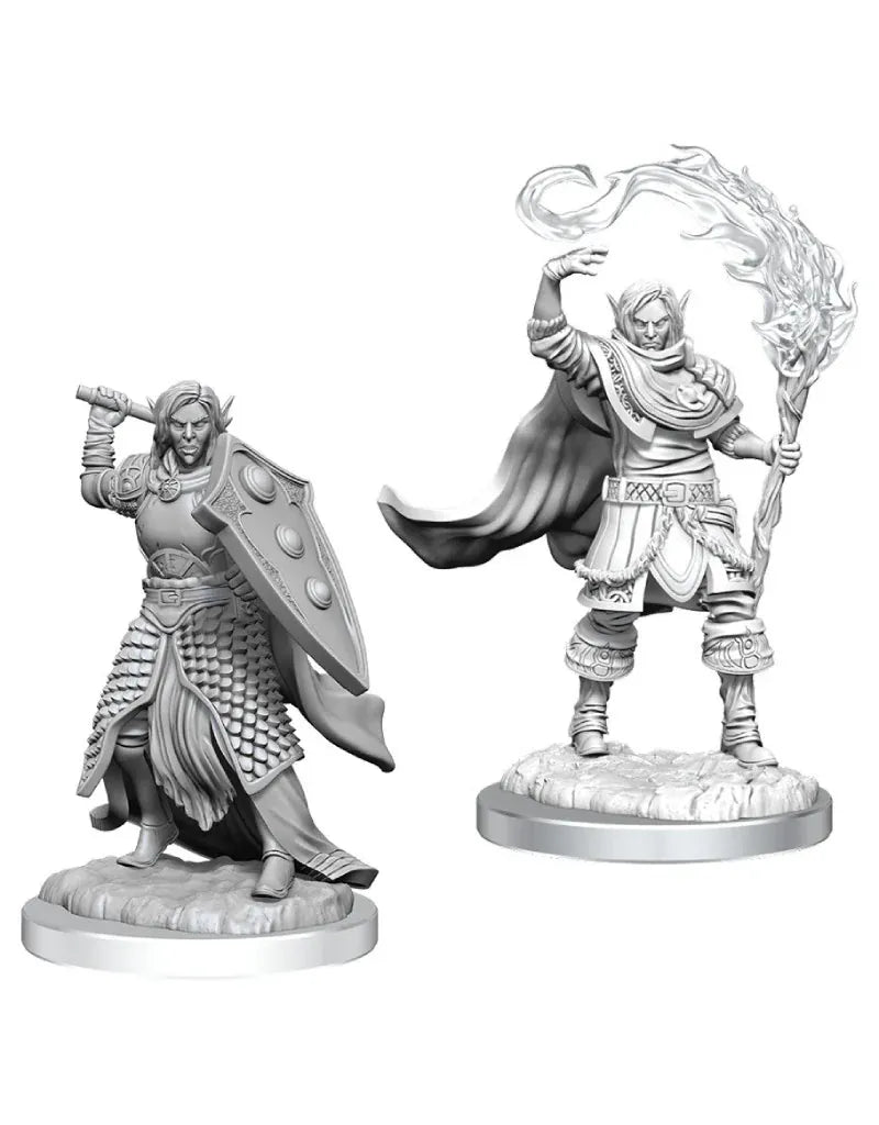 WizKids (Neca) Miniatures > WizKids Nolzur's: Unpainted - Elf Cleric Male 634482904046 WZK 90404