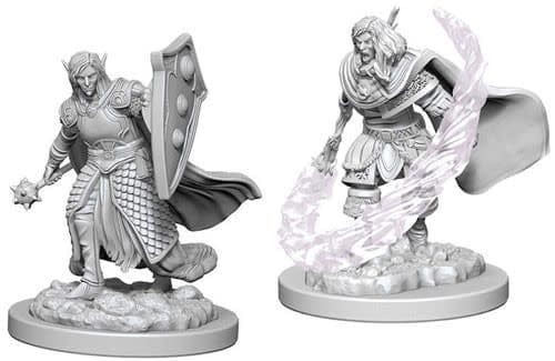 WizKids (Neca) Miniatures > WizKids Nolzur's: Unpainted - Elf Male Cleric 634482732052 WZK 73205