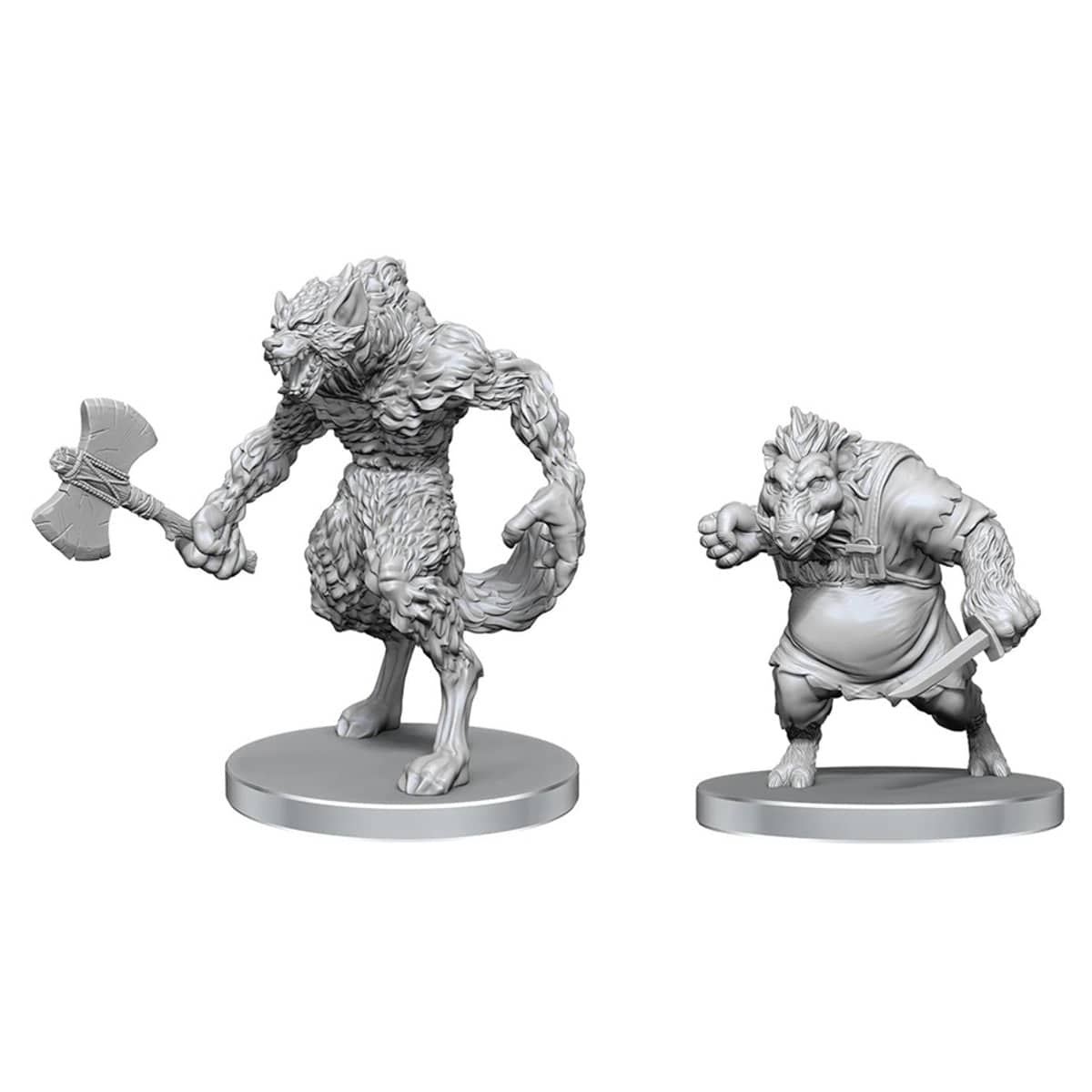 WizKids (Neca) Miniatures > WizKids Pathfinder Battles Deep Cuts: Werewolf & Wereboar 634482975831 WZK97583