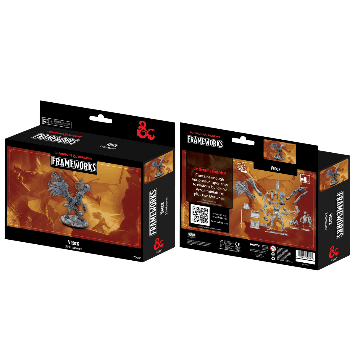 WizKids (Neca) Miniatures > WizKids WizKids: D&D Frameworks - Vrock 634482750865 WZK 75086