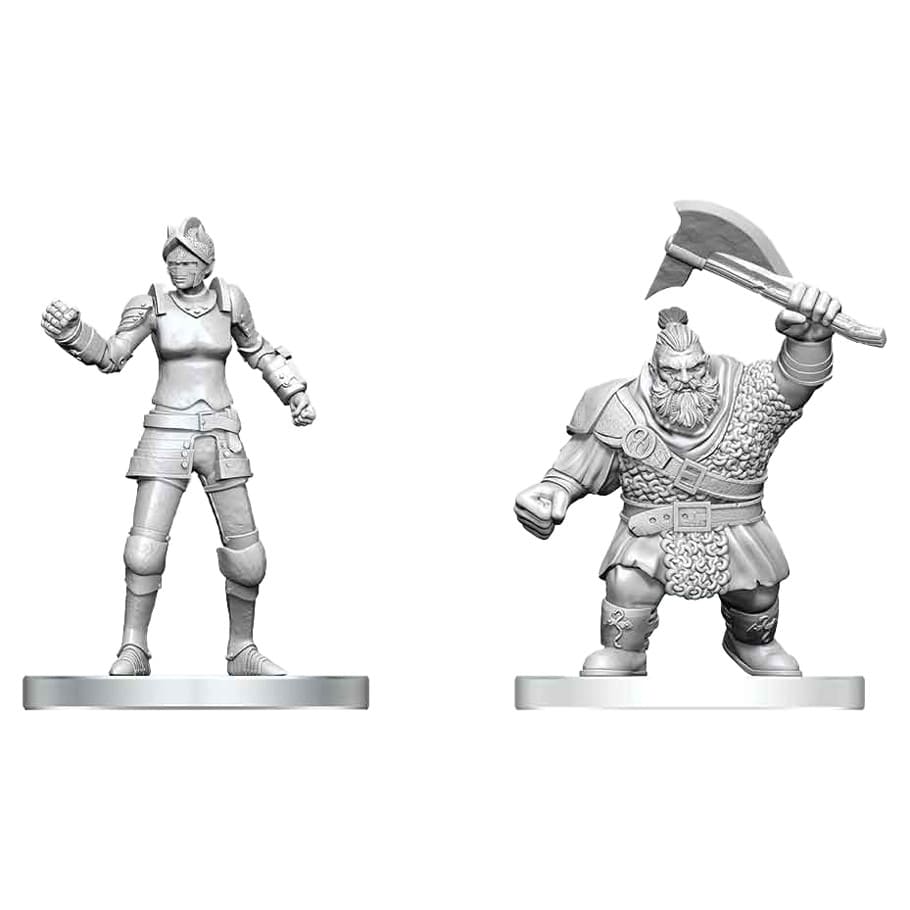 WizKids (Neca) Miniatures > WizKids WizKids: D&D Nolzur's Marvelous Miniatures - Cultist of Bane & Dwarf Zhentilar Soldier 634482908914 WZK90891