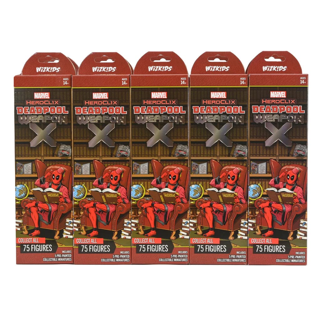 WizKids (Neca) Tabletop Games > Miniature Games Marvel Heroclix: Deadpool, Weapon X Booster Brick 634482849385 WZK 84938