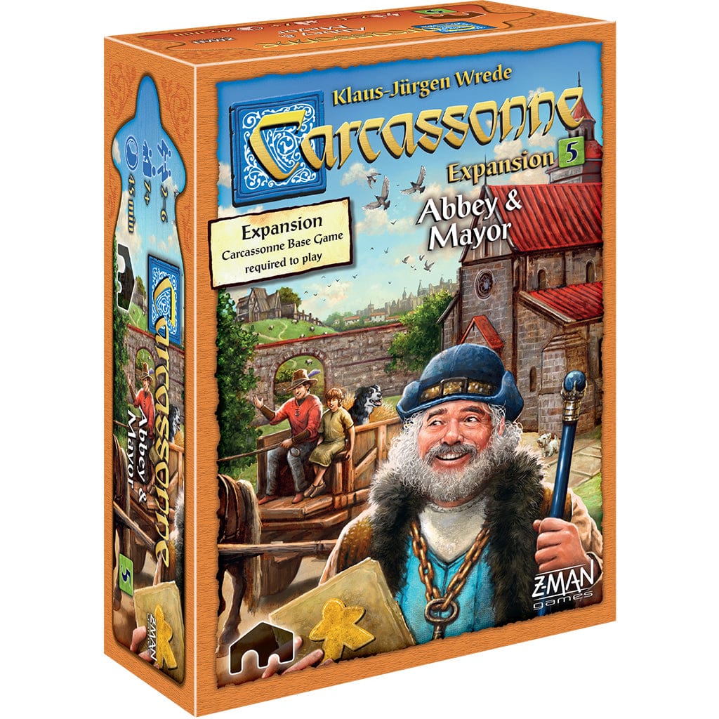 Z-Man Games Board Games > Large Box Games Carcassonne: Abbey & Mayor 681706781051 ZM7815