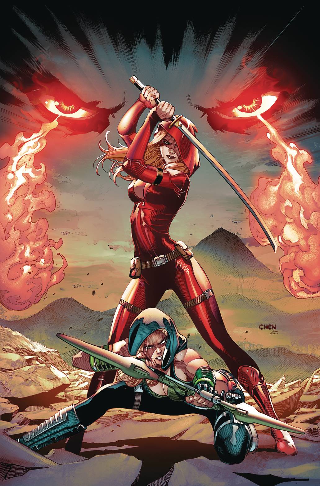 ZENESCOPE ENTERTAINMENT INC Comic Books FAIRY TALE TEAM-UP ROBYN HOOD & RED AGENT CVR A SEAN CHEN 69183573322700611