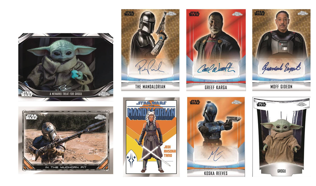 Topps Trading Card Games Topps Chrome: Star Wars Mandalorian 2022 - Booster Pack 887521111916