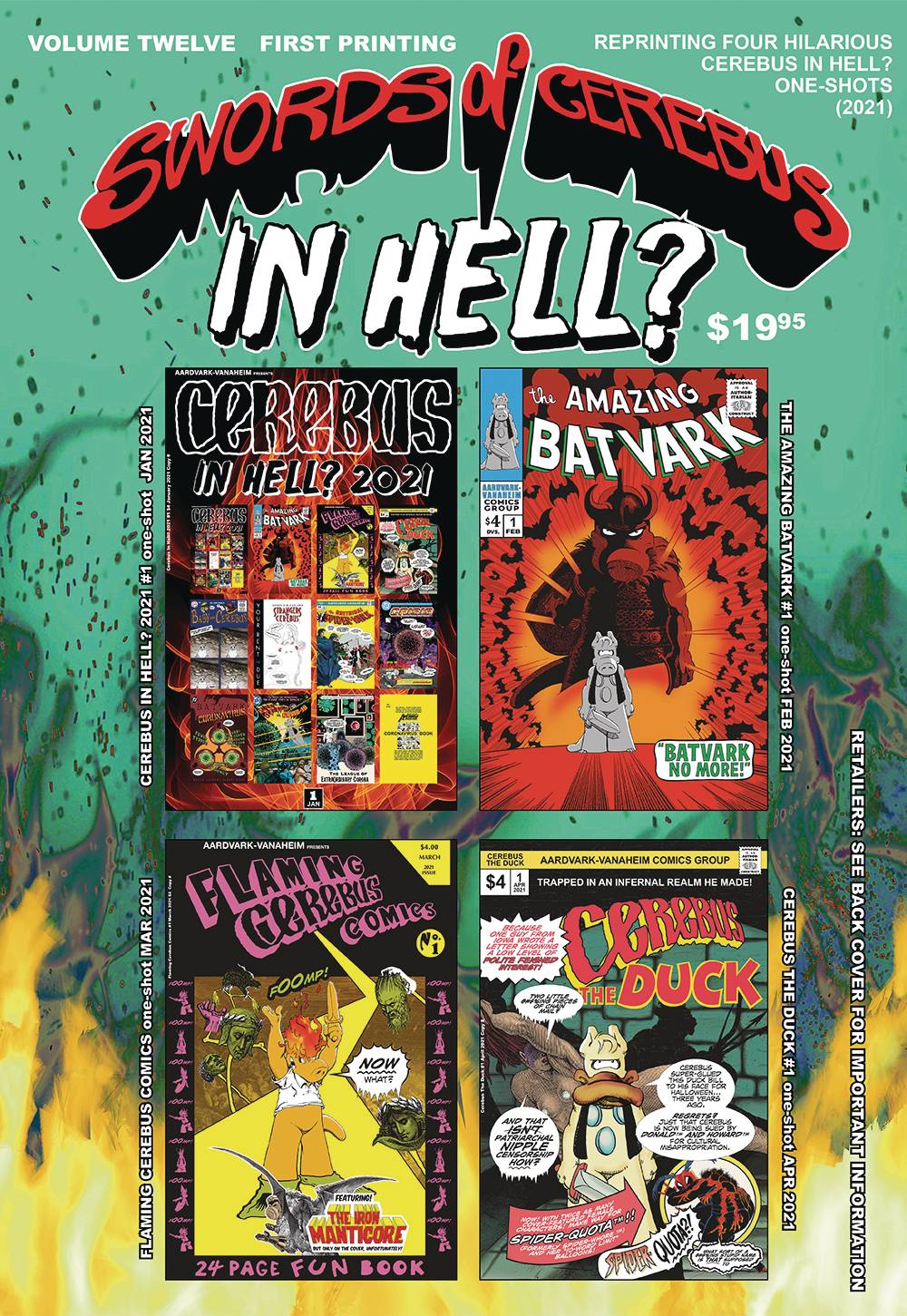 AARDVARK VANAHEIM Graphic Novel Swords Of Cerebus In Hell TP Vol 12 9780919359727 JAN221097