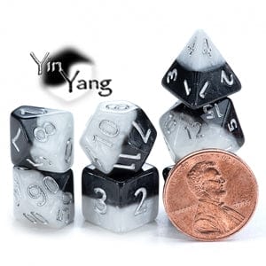 Alliance Games Distribution Dice > Other Dice Mighty Tiny Dice : Yin Yang (7 Polyhedral Dice Set) 786468917752 GKG TINYH87