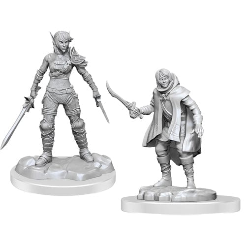 Alliance Games Distribution Miniatures > WizKids Dungeons & Dragons Nolzur`s Marvelous Unpainted Miniatures: W19 Elf Rogue & Half-Elf Rogue Protg 634482905821