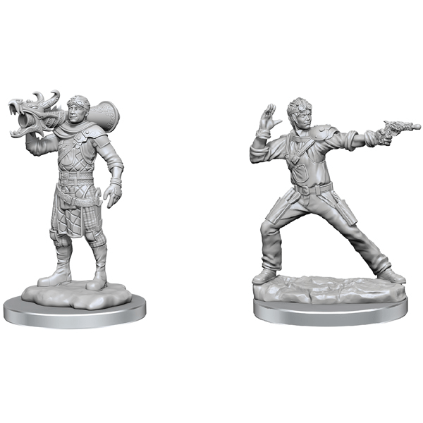 Alliance Games Distribution Miniatures > WizKids Dungeons & Dragons Nolzur`s Marvelous Unpainted Miniatures: W19 Human Artificer & Human Apprentice 634482905838 WZK 90583