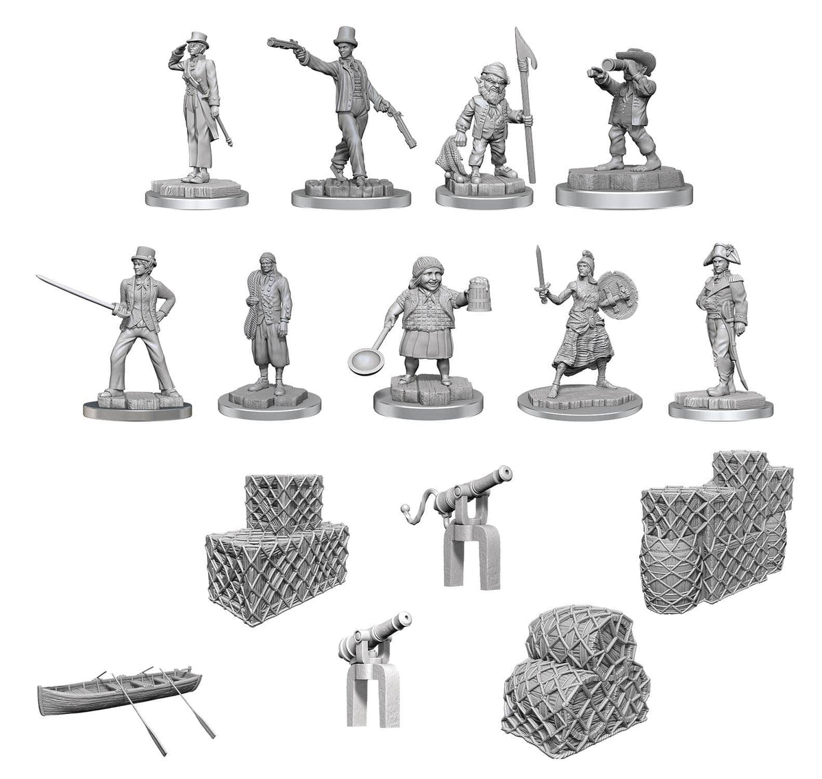 Alliance Games Distribution Miniatures > WizKids WizKids Deep Cuts: W19 Ship`s Crew Boxed Set 634482905937 WZK 90593