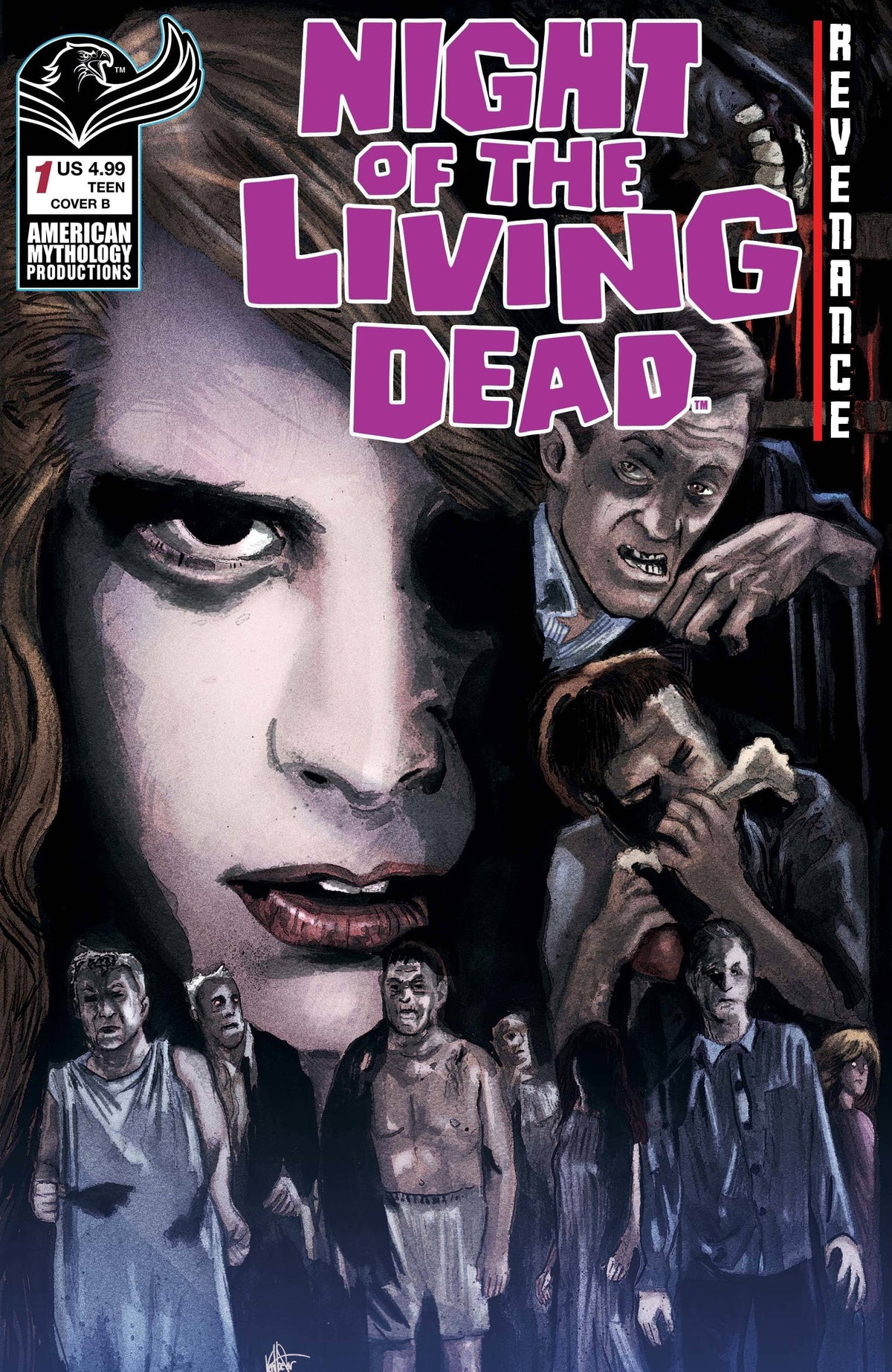 American Mythology Productions Comic Books NIGHT OF THE LIVING DEAD REVENANCE #1 CVR B HASSON & HAESER 85609100673100121 MAY231508
