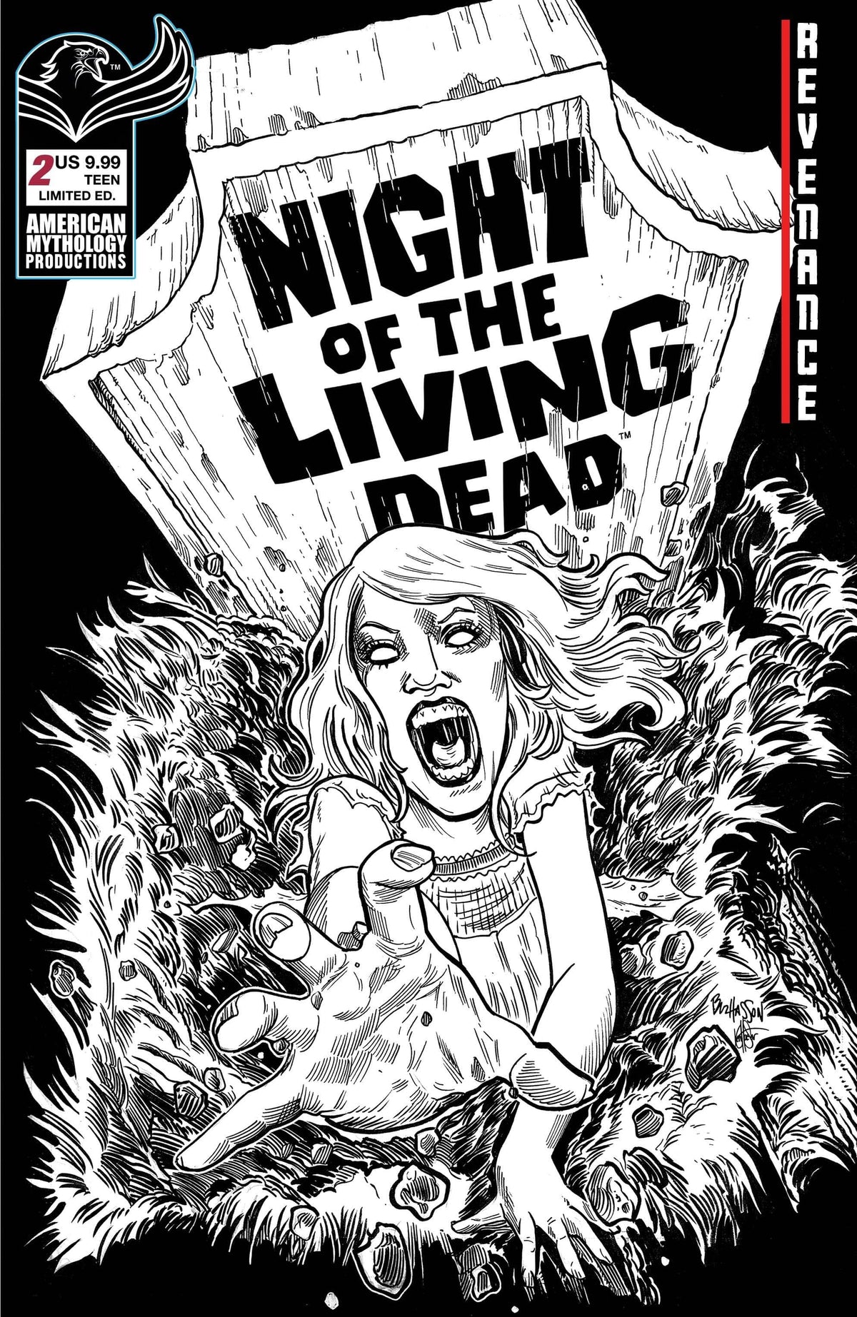 American Mythology Productions Comic Books NIGHT OF THE LIVING DEAD REVENANCE #2 CVR D LTD ED 85609100673100241 SEP221325