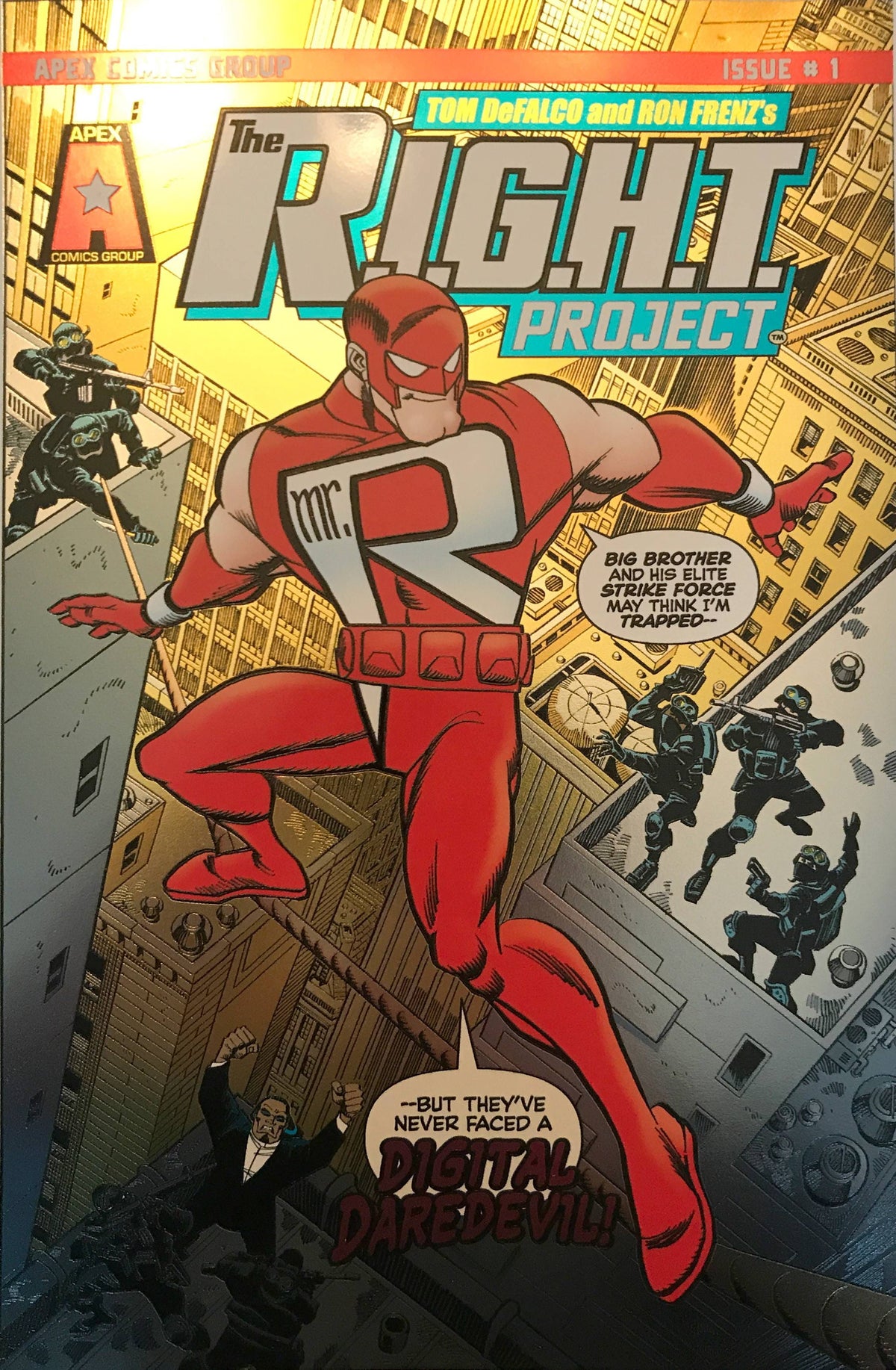 AMERICAN MYTHOLOGY PRODUCTIONS Comic Books RIGHT PROJECT #1 CVR C LTD ED FOIL 85609100681600131 APR231154