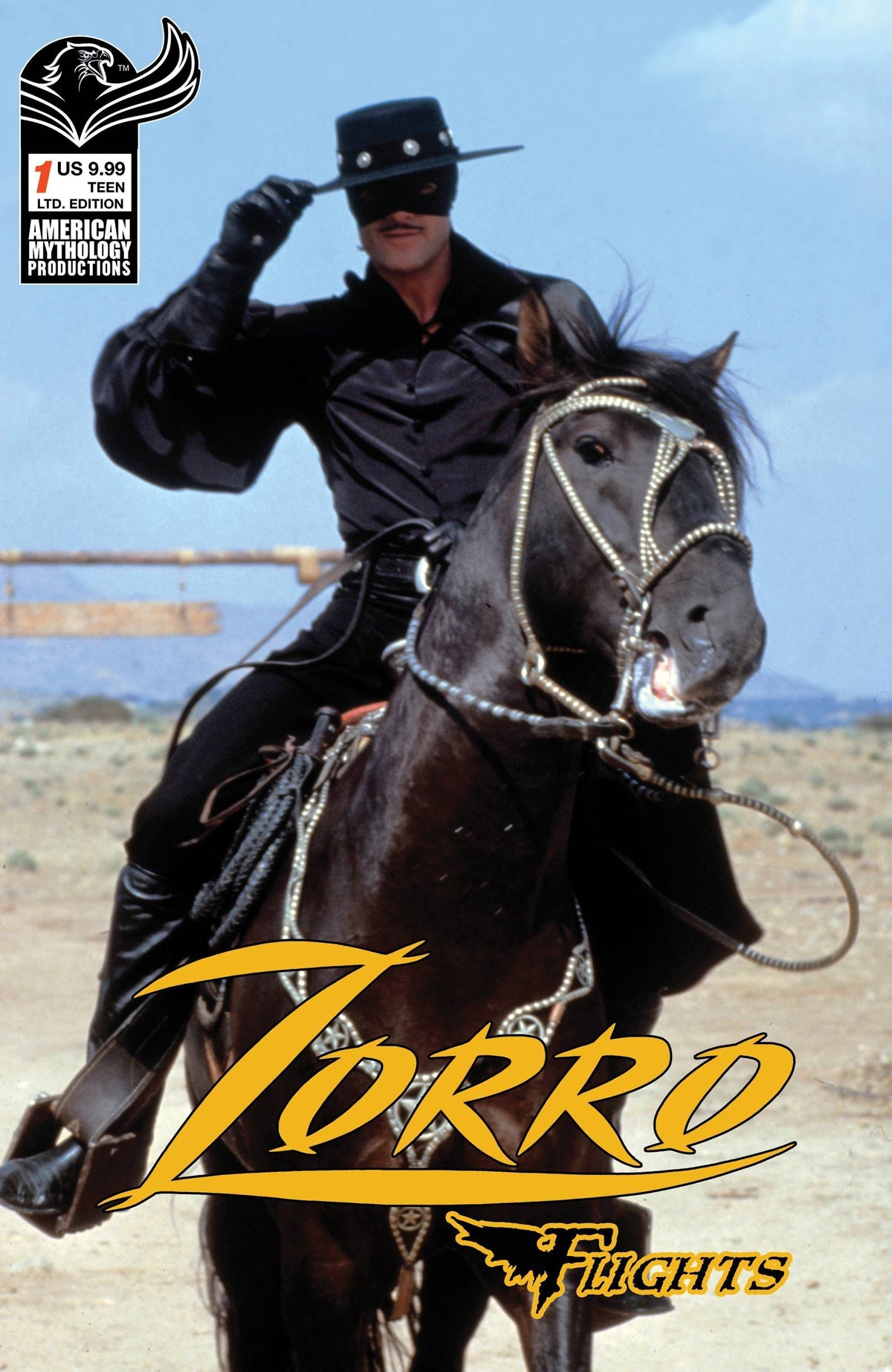 American Mythology Productions Comic Books ZORRO FLIGHTS #1 CVR C LTD ED PHOTO (MR) 85609100644101931 MAY231498