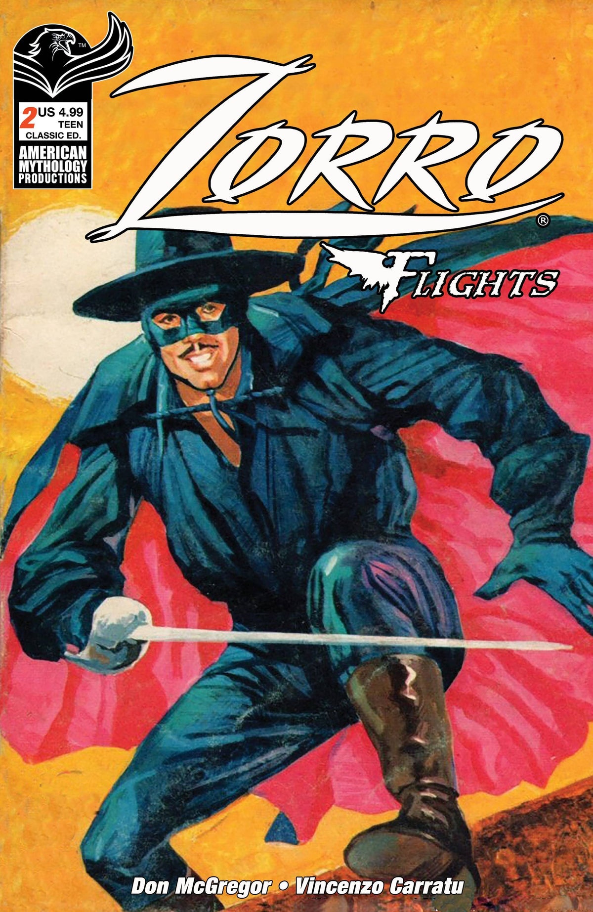 American Mythology Productions Comic Books ZORRO FLIGHTS #2 CVR B CLASSIC VAR 85609100644102021 MAY231501