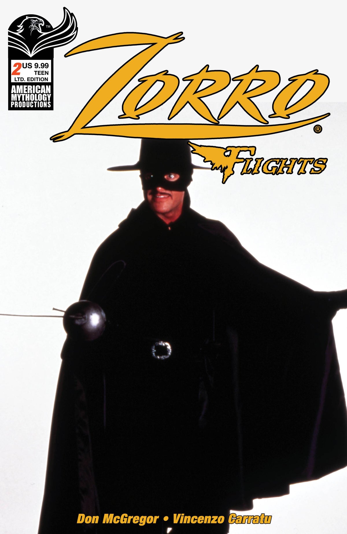 American Mythology Productions Comic Books ZORRO FLIGHTS #2 CVR C LTD ED PHOTO CVR 85609100644102031 MAY231502