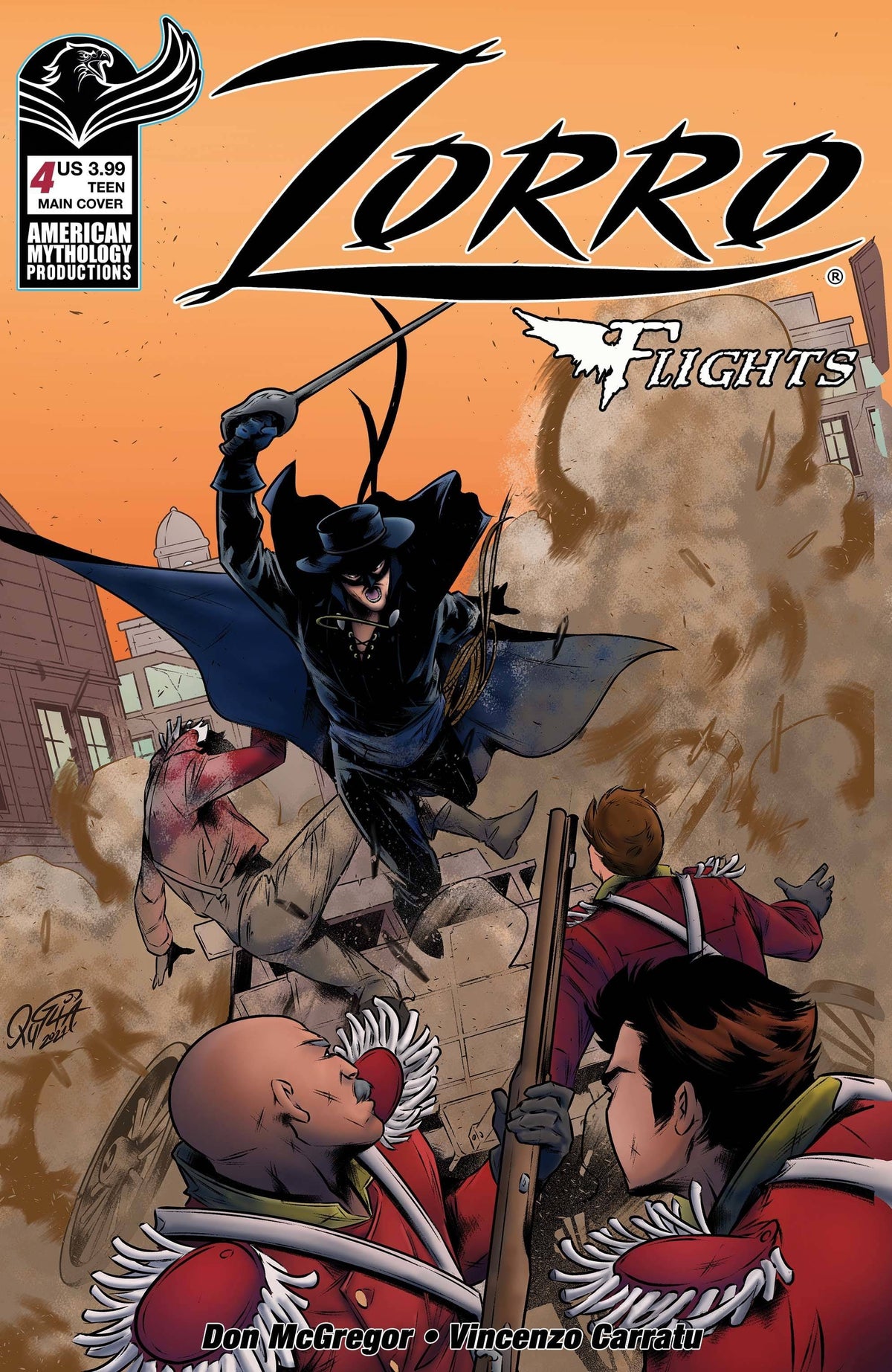 American Mythology Productions Comic Books ZORRO FLIGHTS #4 CVR A PUGLIA 85609100644102311 FEB221203