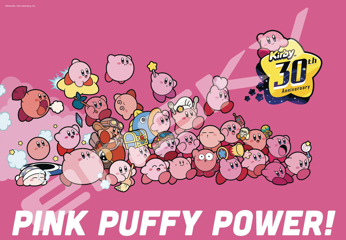 Artbox Puzzles > Jigsaw Puzzles Artbox: 1000pc Jigsaw - Kirby 30th Anniversary Pink Puffy Power 4970381512569 DEC219458