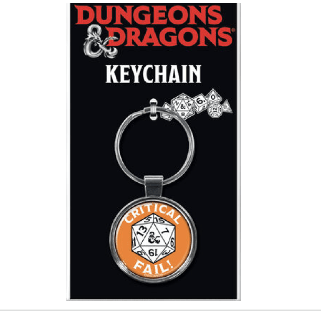 Ata-Boy Miscellaneous > Keychains Ata-Boy: D&D Keychain - Critical Fail! 008215662693 BOY66269KR