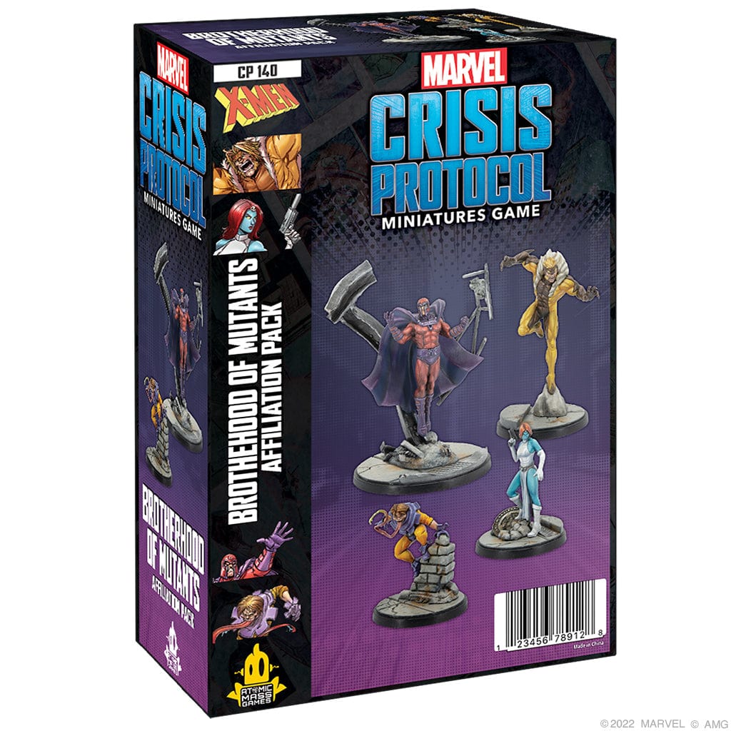 Atomic Mass Games Tabletop Games > Miniature Games Marvel Crisis Protocol: Brotherhood of Mutants - Affiliation Pack 841333119119 CP140EN
