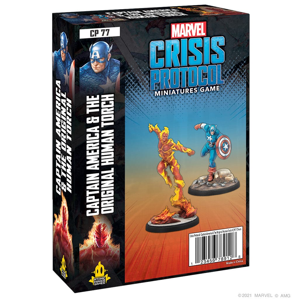 Atomic Mass Games Tabletop Games > Miniature Games Marvel Crisis Protocol: Captain America & Original Human Torch (CP77) 841333112509 CP77EN