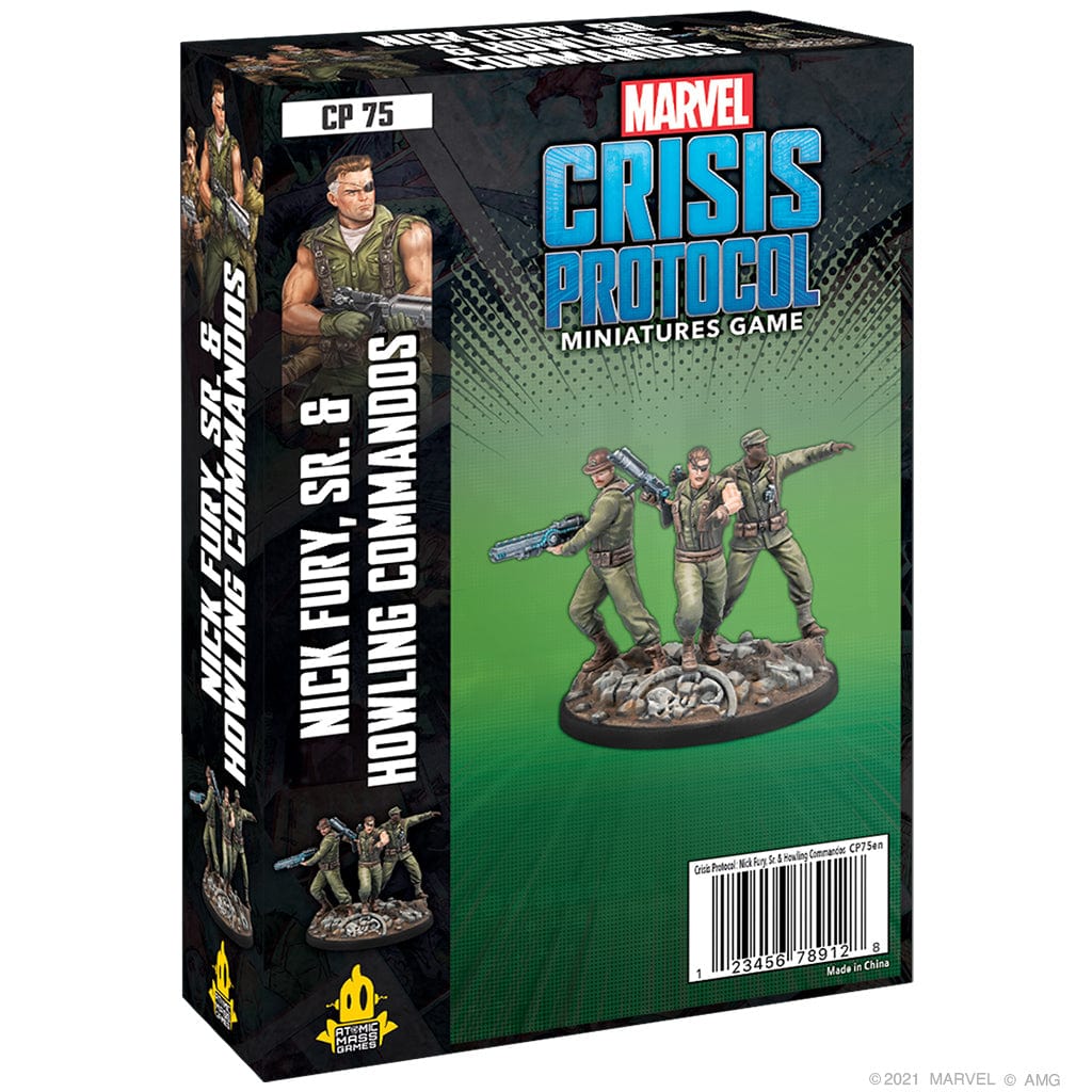 Atomic Mass Games Tabletop Games > Miniature Games Marvel Crisis Protocol: Nick Fury Sr. & Howling Commandos (CP75) 841333112486 CP75EN