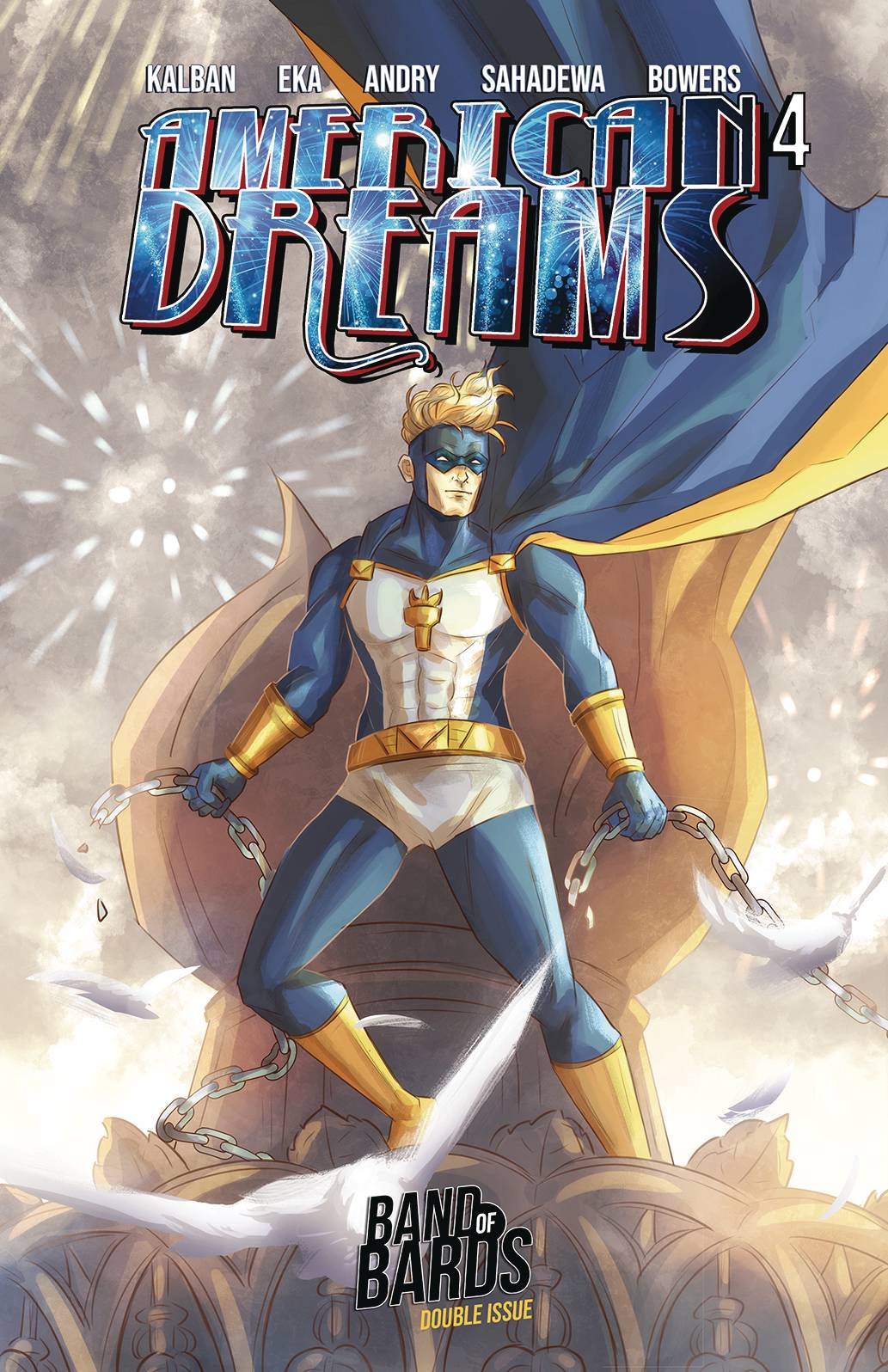 BAND OF BARDS Comic Books AMERICAN DREAMS #4 (OF 4) CVR A HOUND DOUBLE ISSUE (C: 0-0-1 85003788307300411 MAY231613