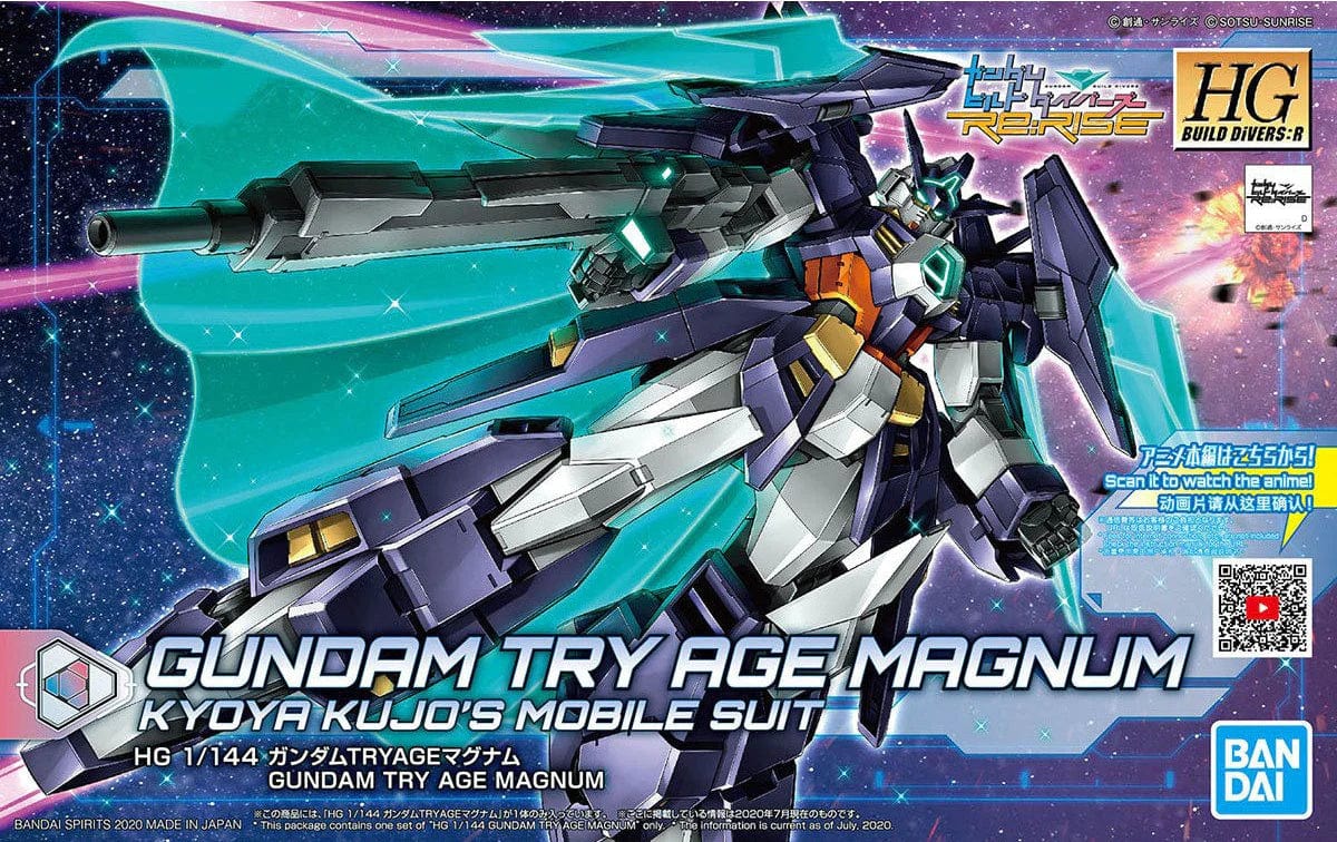 Bandai Model Kits > Gundams > High Grade Bandai: Gundam Build Divers:R HG - Gundam Try Age Magnum 4573102602442 2509126