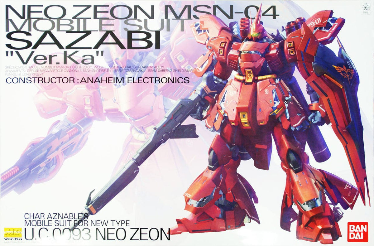 Bandai Model Kits > Gundams > Master Grade Bandai: Gundam MG Ver. Ka - Neo Zeon MSN-04 Sazabi 4573102554574 2204932