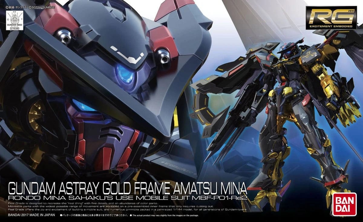 Bandai Model Kits > Gundams > Real Grade Bandai: Gundam RG - Gundam Astray Gold Frame Amatsu Mina 4573102554604 2370360