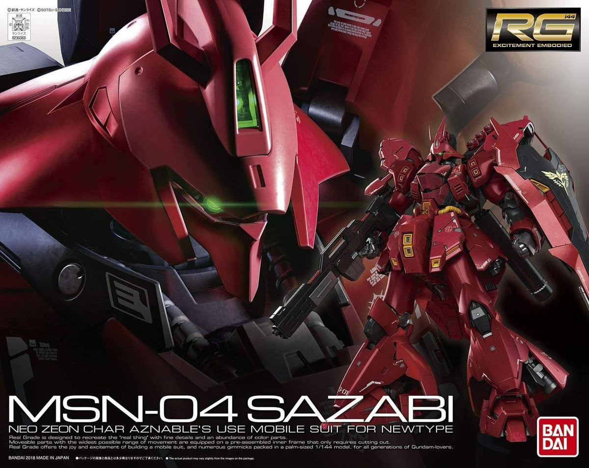 Bandai Model Kits > Gundams > Real Grade Bandai: Gundam RG - MSN-04 Sazabi 4573102616050 2426271