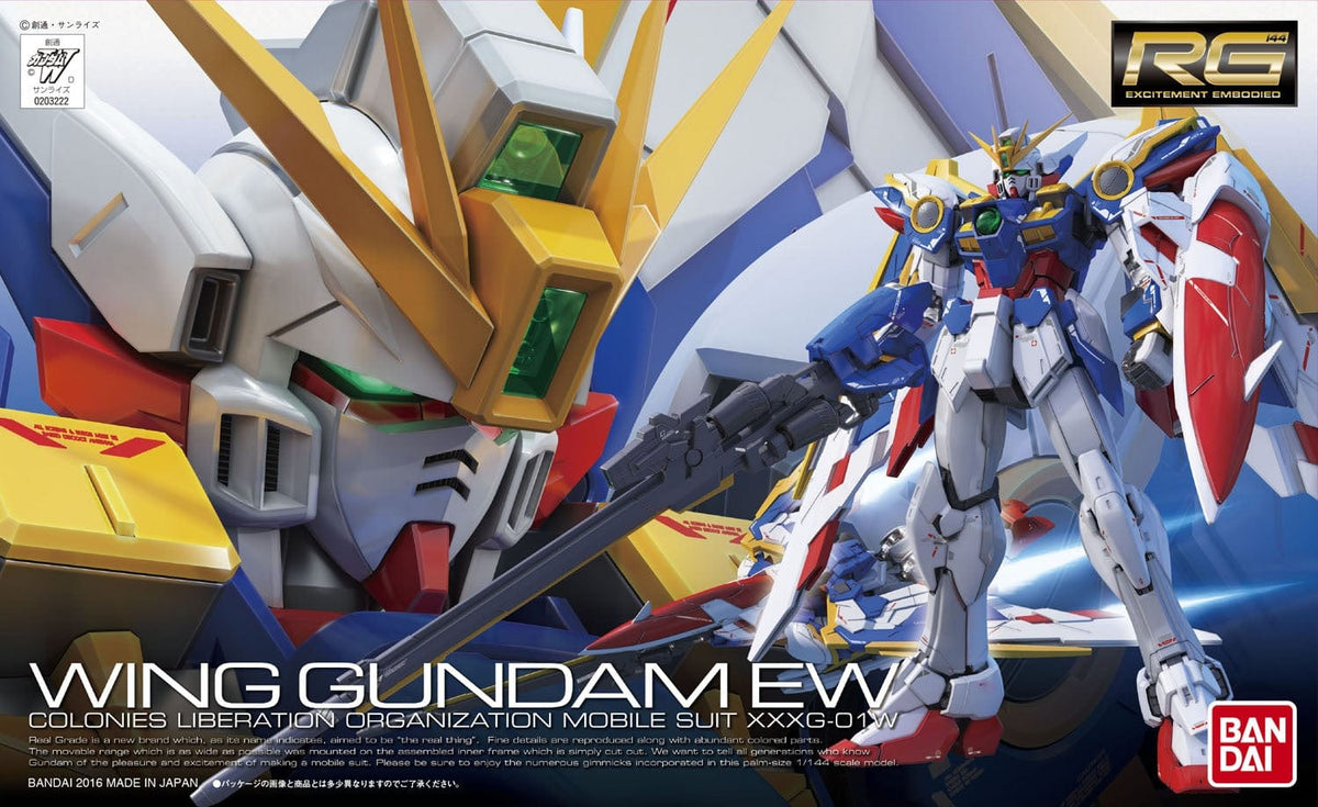 Bandai Model Kits > Gundams > Real Grade Bandai: Gundam RG - Wing Gundam EW 4573102630537 2302827