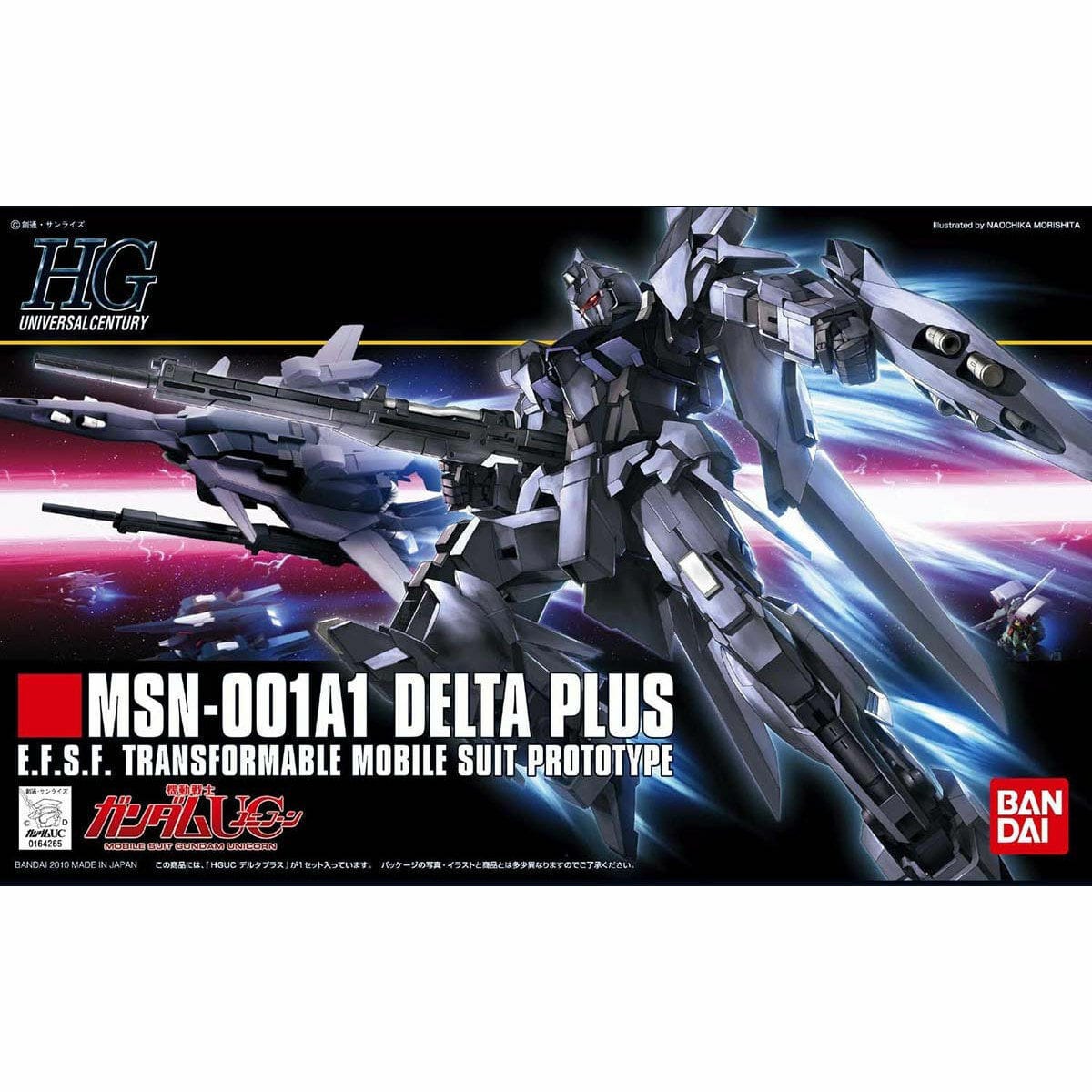 Bandai Model Kits > Gundams > High Grade Bandai: Gundam Universal Century HG - MSN-001A1 Delta Plus 4573102591647 2101613