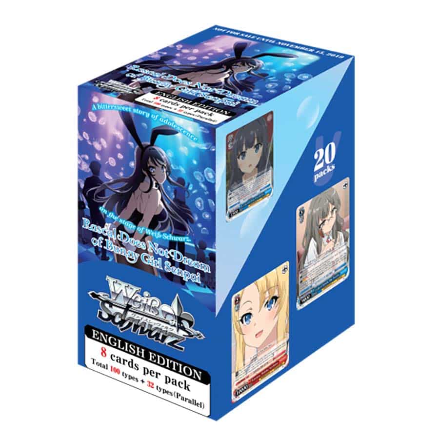Bushiroad, Inc. Trading Card Games Weiss Schwarz: Rascal Does Not Dream of Bunny Girl Senpai - Booster Pack 8885009405146 WSEBPSBYW64