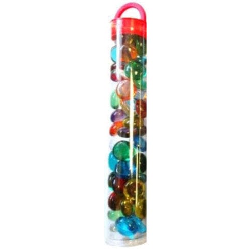Chessex Game Supplies > Tokens & Counters Chessex: Glass Gaming Stones - Assorted Translucent 601982017972 CHX 01195