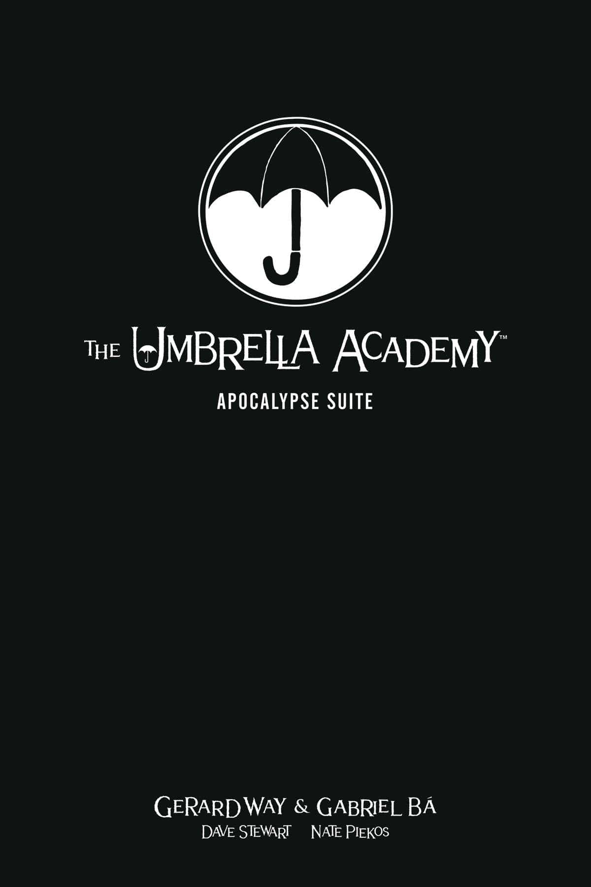 DARK HORSE PRH Graphic Novel Umbrella Academy Library Edition HC Vol 01 Apocalypse Suite 9781506715476 JUN220624