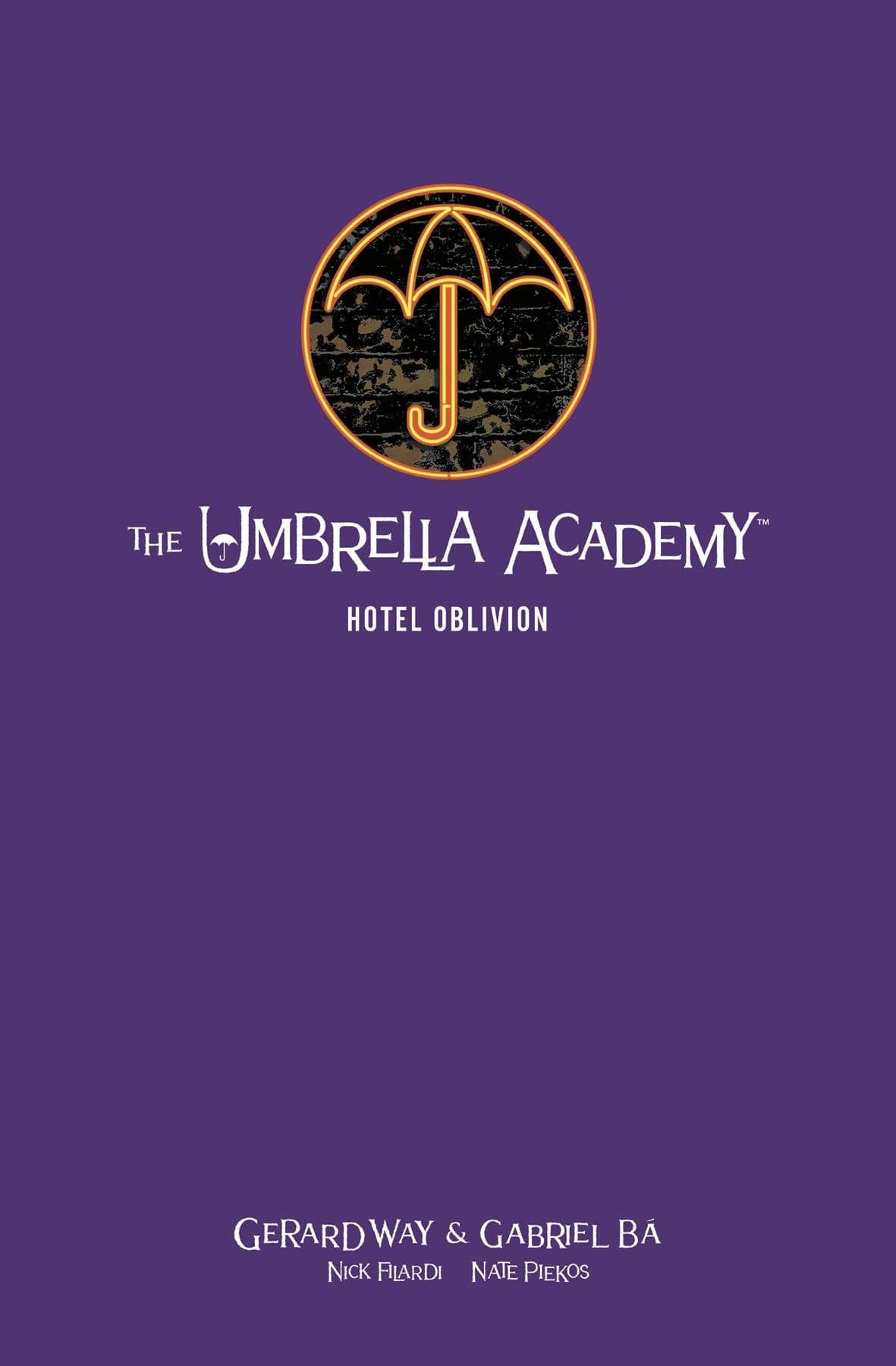 DARK HORSE PRH Graphic Novel Umbrella Academy Library Edition HC Vol 03 Hotel Oblivion 9781506716466 JUN220626