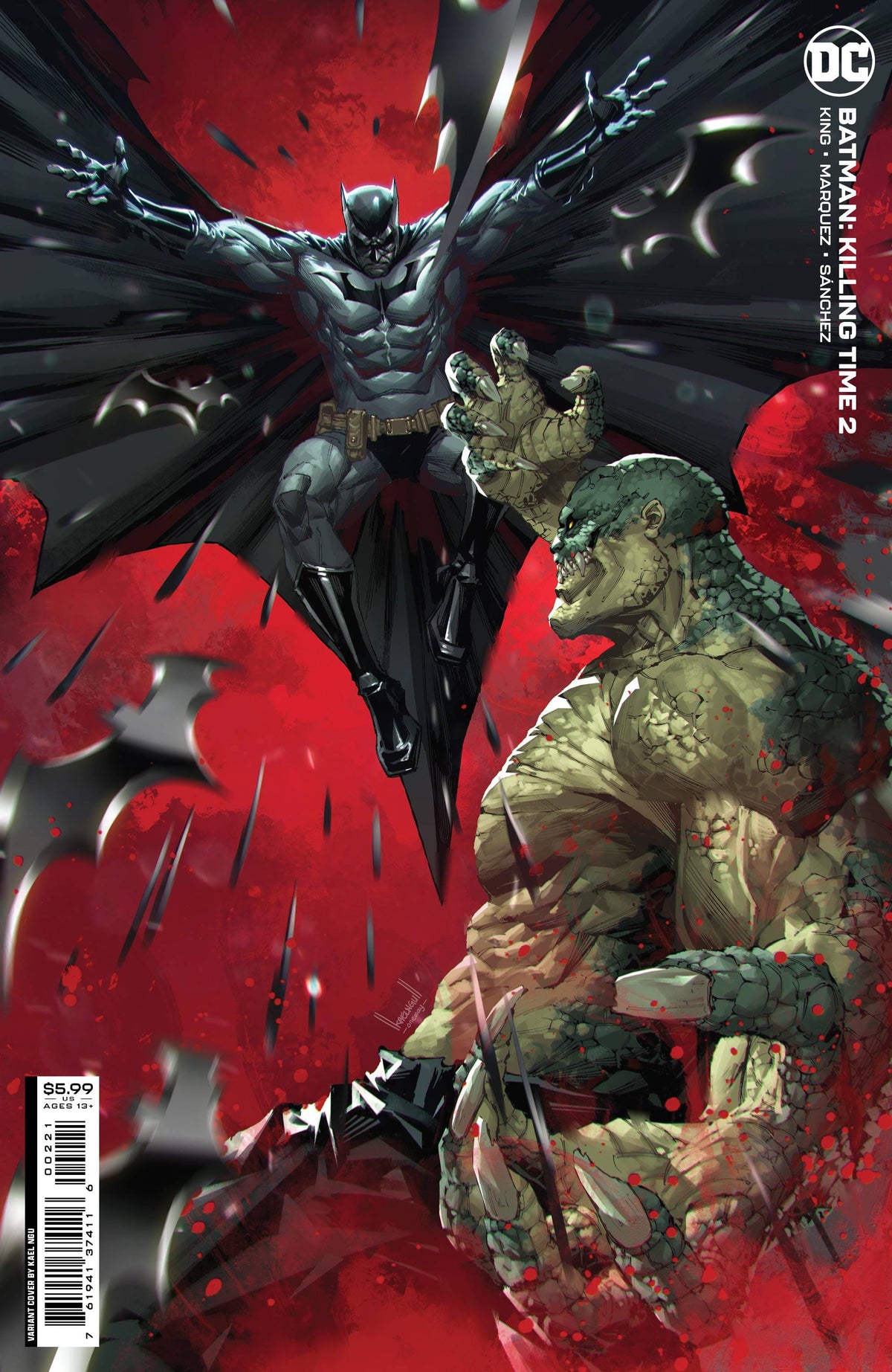 dc Comic Books BATMAN KILLING TIME #2 CVR B NGU CARDSTOCK 76194137411600221 FEB222804