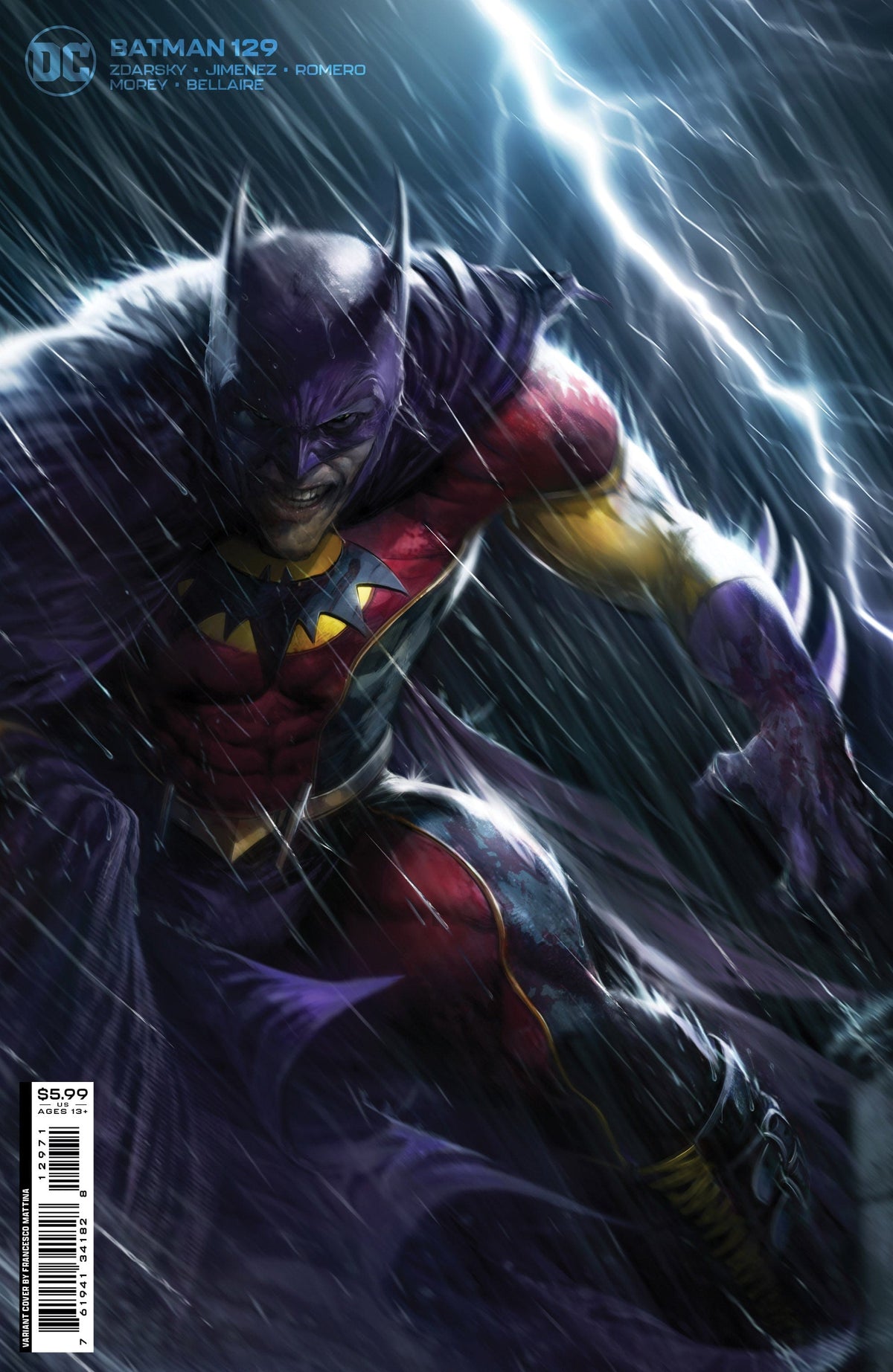 DC Comics Comic Books BATMAN #129 CVR C FRANCESCO MATTINA CARD STOCK VAR 76194134182812971 0922DC016