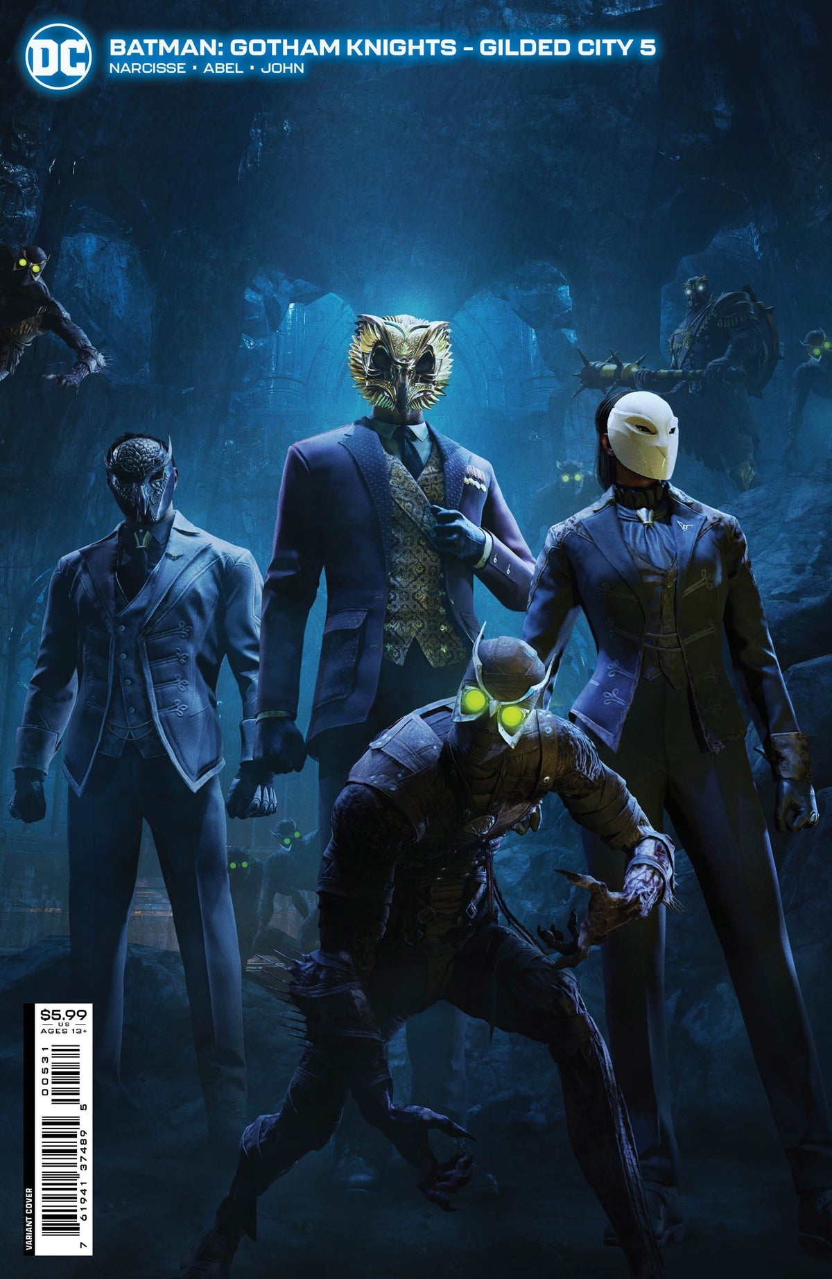 DC Comics Comic Books BATMAN GOTHAM KNIGHTS GILDED CITY #5 (OF 6) CVR C VIDEO GAME CARD STOCK VAR 76194137489500531 1222DC149